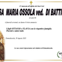 Rosa Maria Ossola ved. Di Battista di anni 86