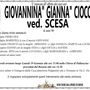 Giovannina Ciocca di anni 90