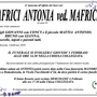 Mafrici Antonia ved. Mafrici di anni 81