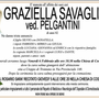 Graziella Savaglio ved. Pelgantini di anni 82