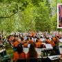 Un concerto della Gmo e nel riquadro Antonio Lanza