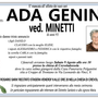Ada Genini ved. Minetti di anni  93