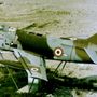 Il Fiat G91 collocato all'aviosuperficie di Masera anni fa
