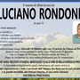 Luciano Rondoni di anni 76