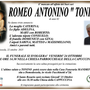 Romeo Antonio &quot;Tonino&quot; di anni 82