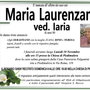 Maria Laurenzano ved. Iaria di anni 80