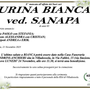 Turina Bianca ved. Sanapa di anni 83