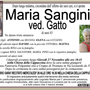 Maria Sanginiti ved. Gatto 83 anni