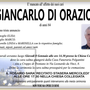 Giancarlo Di Orazio di anni 84