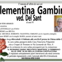 Clementina Gambini ved. Del Sant di anni 95 Clementina Gambini ved. Del Sant di anni 95