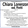 Chiara Lorenzone ved. Piretti di anni 101