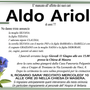 Aldo Ariola di anni 77