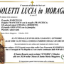 Zanoletti Lucia in Moraglia di anni 85 Zanoletti Lucia in Moraglia di anni 85
