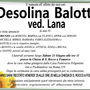 Desolina Balotti ved. Lana 93 anni