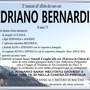 Adriano Bernardi di anni 73