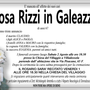 Rosa Rizzi in Galeazzi 67 anni