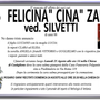 Felicina 'Cina' Zani ved. Silvetti 88 anni