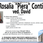 Rosalia "Piera" Conti ved. David di anni 91