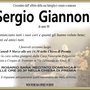 Sergio Giannoni di anni 88