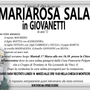 Mariarosa Sala in Giovanetti di anni 72