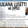 Liliana Lusetti ved. Cappelli di anni 74