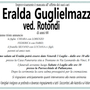 Eralda Guglielmazzi ved. Rotondi di anni 68