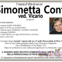 Simonetta Conti ved. Vicario di anni 65
