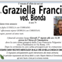 Graziella Francia ved. Bionda di anni 79