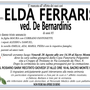 Elda Ferraris ved. De Bernardinis di anni 85 Elda Ferraris ved. De Bernardinis di anni 85