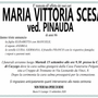 Maria Vittoria Scesa ved. Pinauda di anni 86