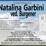 Natalina Garbini ved. Burgener di anni 91