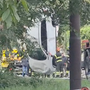 Crodo, veicolo si ribalta in un prato: intervento dei vigili del fuoco  VIDEO