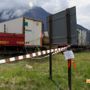 La foto risale al 2012, il giorno del sequestro dell'area