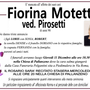 Fiorina Motetta ved. Pirosetti di anni 90 Fiorina Motetta ved. Pirosetti di anni 90