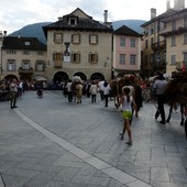 In piazza Mercato l'arrivo della tradizionale Sbrinz Route