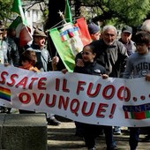 Un momento della manifestazione del 25 aprile 2024 a Villadossola
