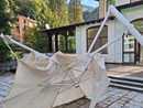 Tromba d’aria a Bognanco Fonti: danni a strutture e alberi nel parco delle terme