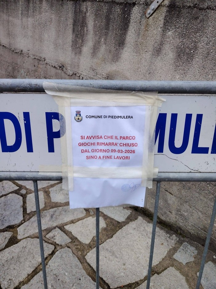 Cimamulera: chiuso per lavori il parco giochi, sarà completamente rinnovato