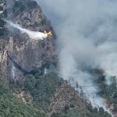 Incendio ancora attivo a Beura Cardezza, proseguono i lanci dei Canadair Incendio ancora attivo a Beura Cardezza, proseguono i lanci dei Canadair