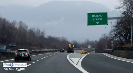 A26, chiuso questa notte il tratto tra Baveno e Gravellona Toce