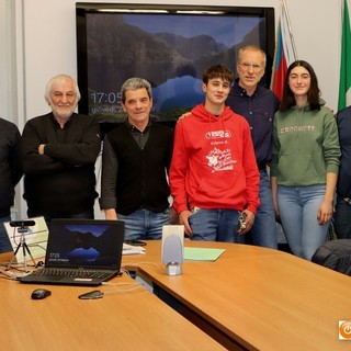 Un momento dell'incontro nella sede dell'Unione Alta Ossola