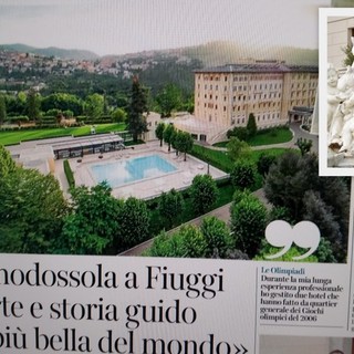 La pagina dedicata dal Corriere della Sera al domese Andrea Prevosti