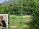Il terreno dove doveva sorgere l'impianto di biogas e nel riquadro il sindaco Elio Fovanna