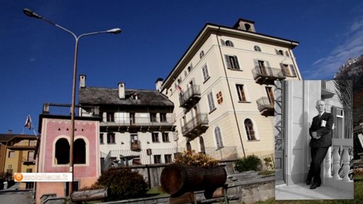 Nelle foto: il municipio di Codo e nel riquadro Vittorio Resta