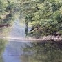 Il canale Enel a Villadossola durante lo scarico di liquami
