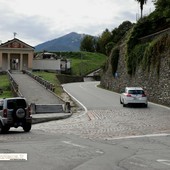 Galleria Montecrevola, prima i lavori al tornante sulla provinciale 166