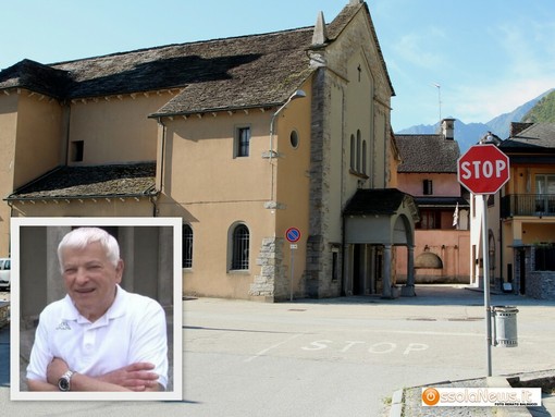 La chiesa di Pallanzeno e nel riquadro don Luigi Tramonti La chiesa di Pallanzeno e nel riquadro don Luigi Tramonti