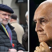 Don Renato Sacco e Oscar Luigi Scalfaro Don Renato Sacco e Oscar Luigi Scalfaro