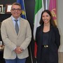 Il questore Giancarlo Conte e la nuova dirigente Chiara Emanuela Sollena Il questore Giancarlo Conte e la nuova dirigente Chiara Emanuela Sollena
