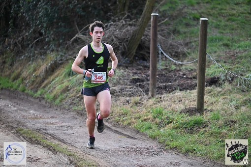 Davide Moglia al Winter Brich Trail di Valdengo